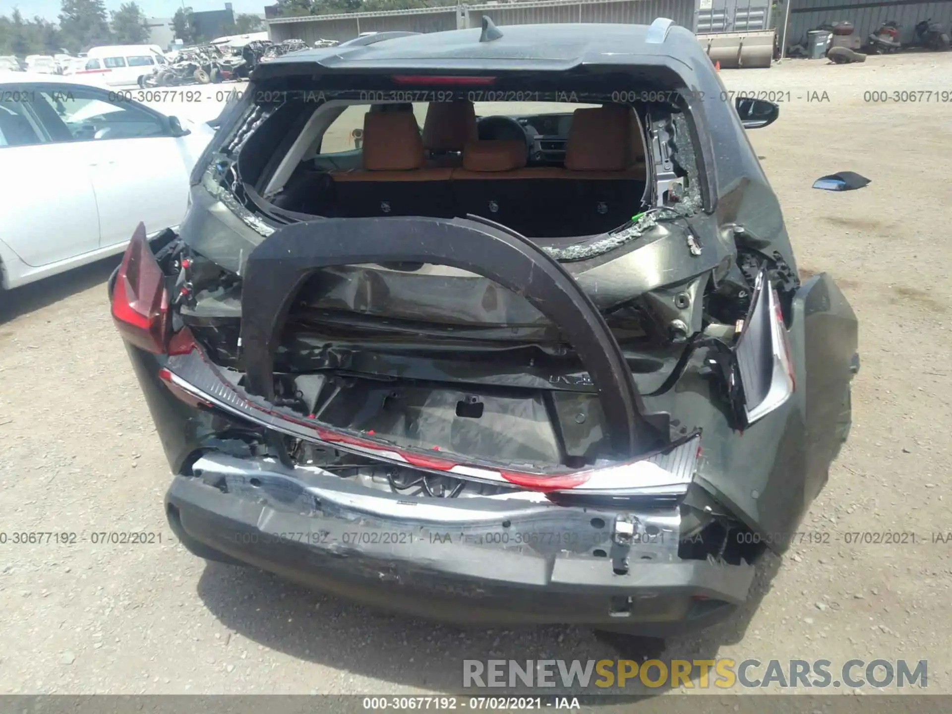 6 Photograph of a damaged car JTHX9JBH1M2045292 LEXUS UX 2021