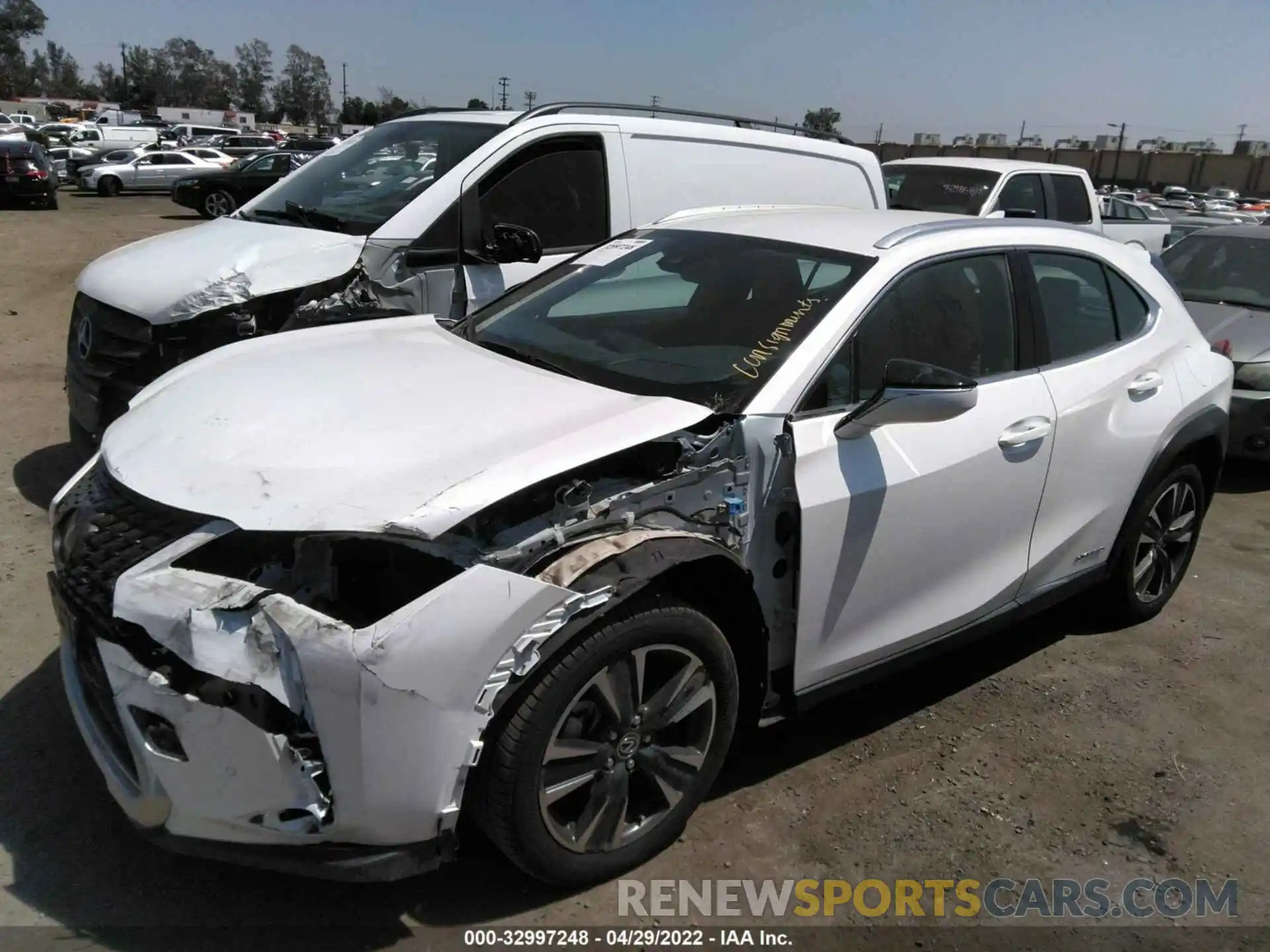 2 Photograph of a damaged car JTHX9JBH7M2041778 LEXUS UX 2021