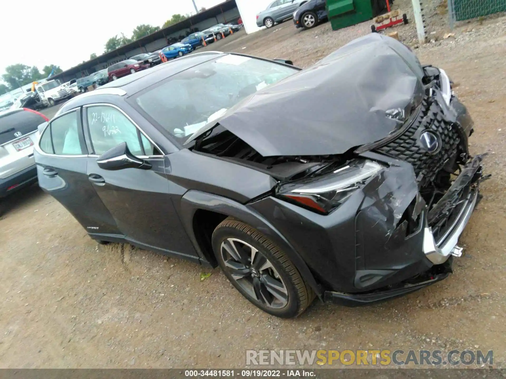 1 Photograph of a damaged car JTHP9JBH5N2056779 LEXUS UX 2022