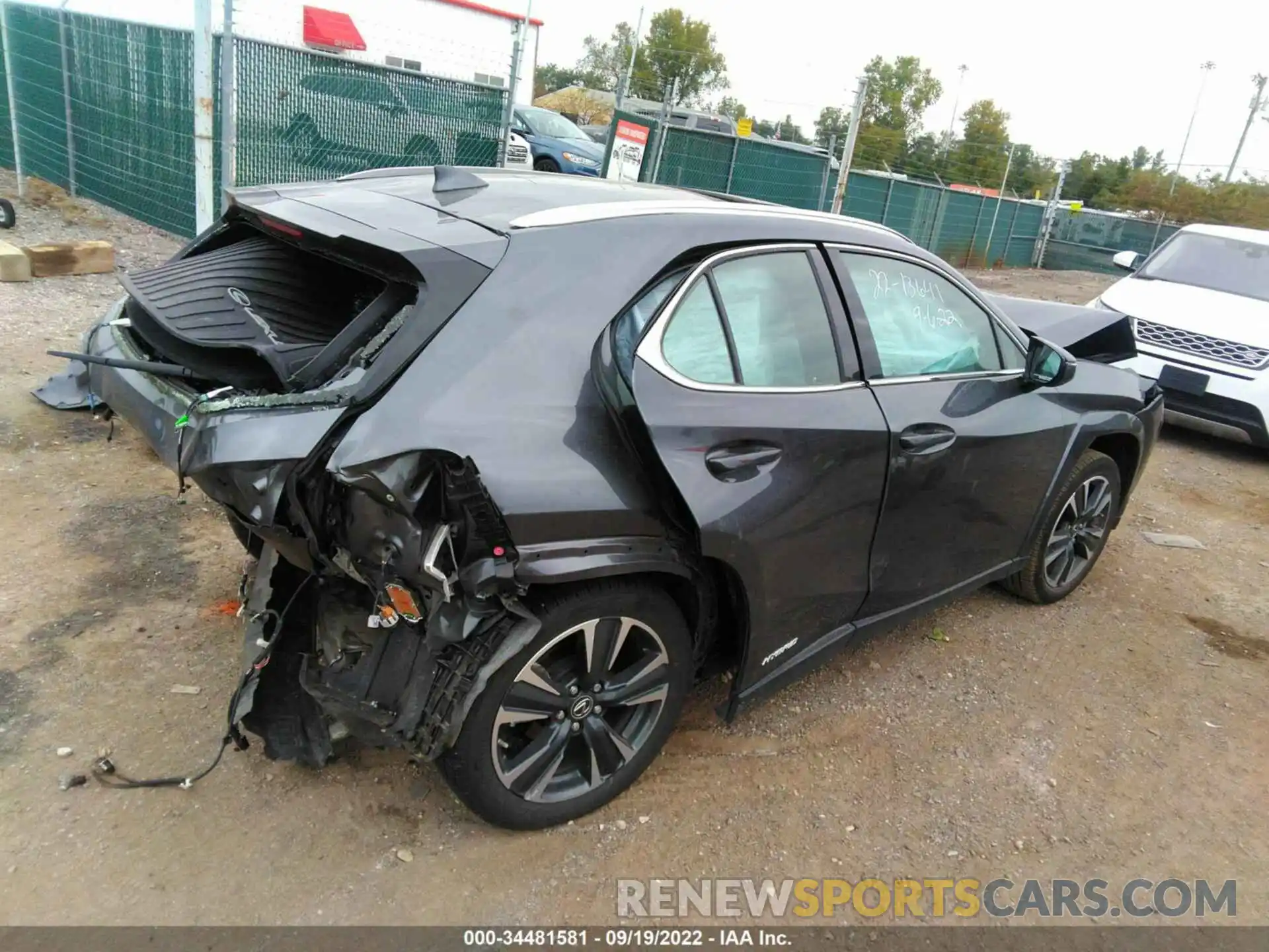 4 Photograph of a damaged car JTHP9JBH5N2056779 LEXUS UX 2022