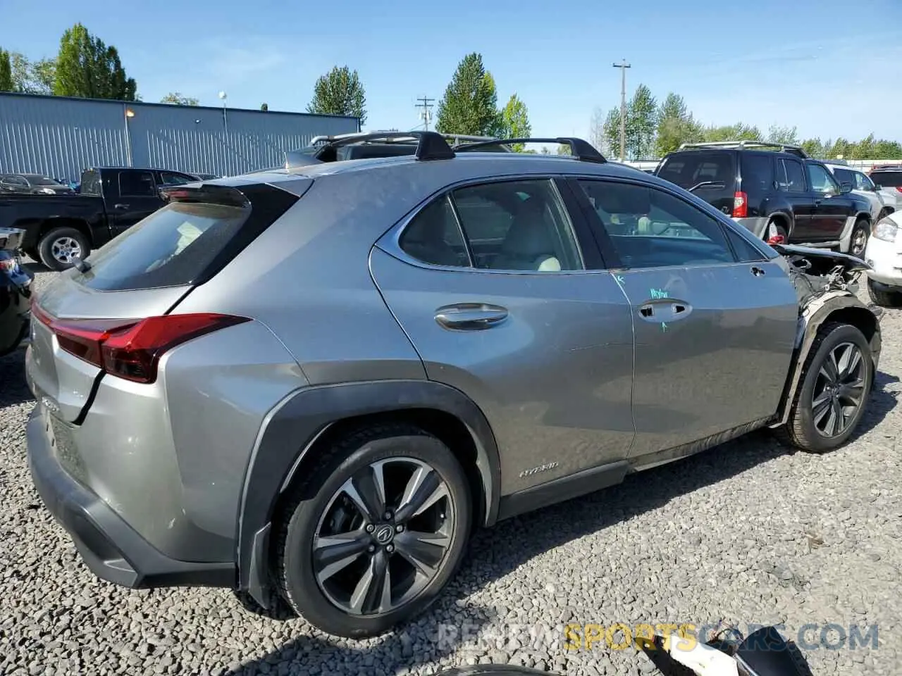 3 Photograph of a damaged car JTHU9JBH0K2002451 LEXUS UX 250H 2019