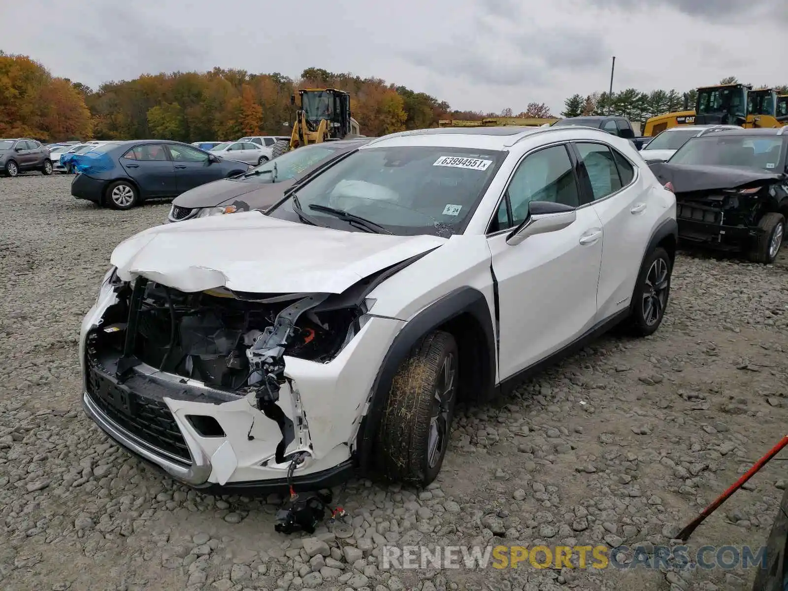 2 Photograph of a damaged car JTHU9JBH0K2009366 LEXUS UX 250H 2019