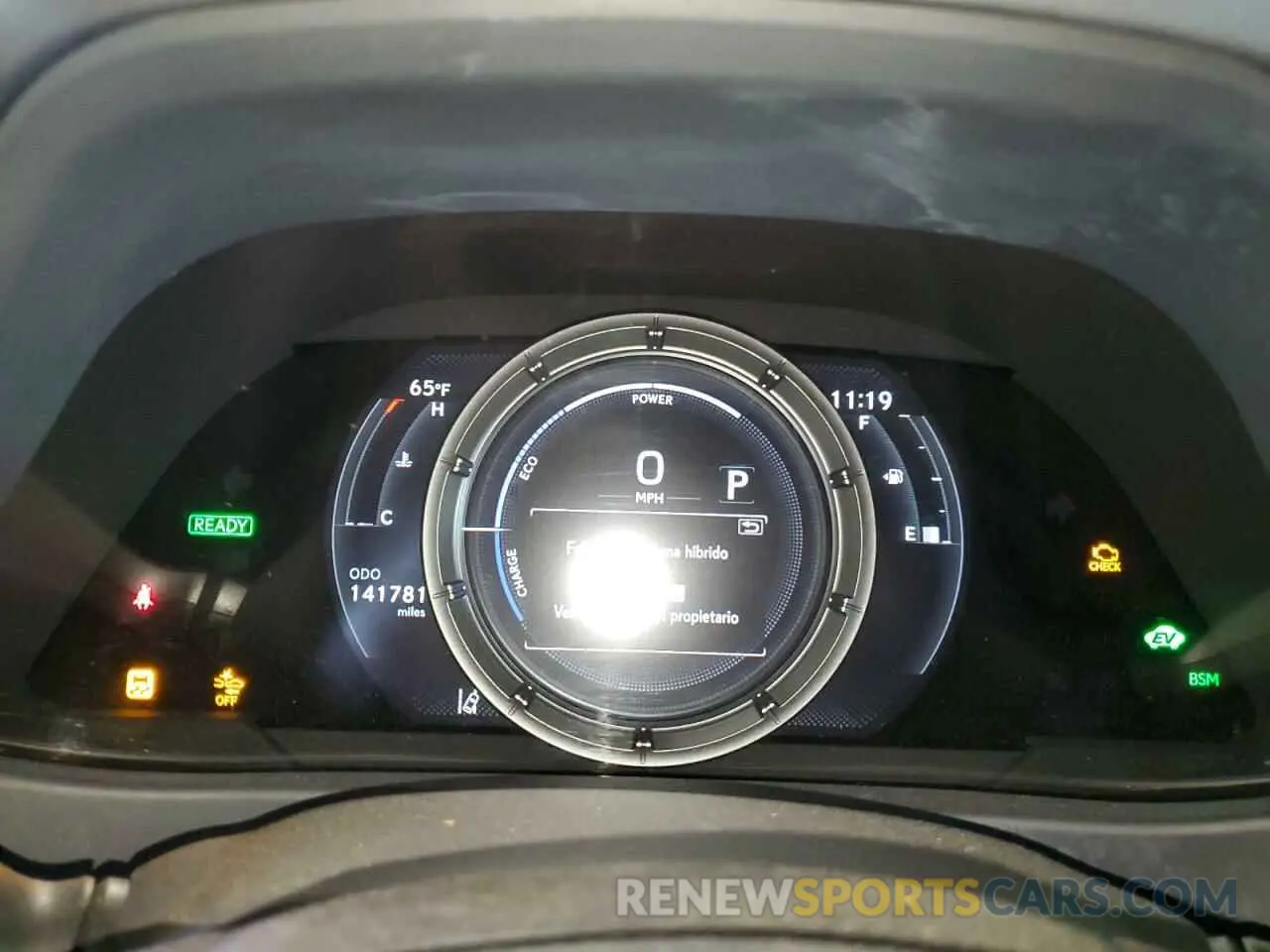 9 Photograph of a damaged car JTHU9JBH1K2004421 LEXUS UX 250H 2019