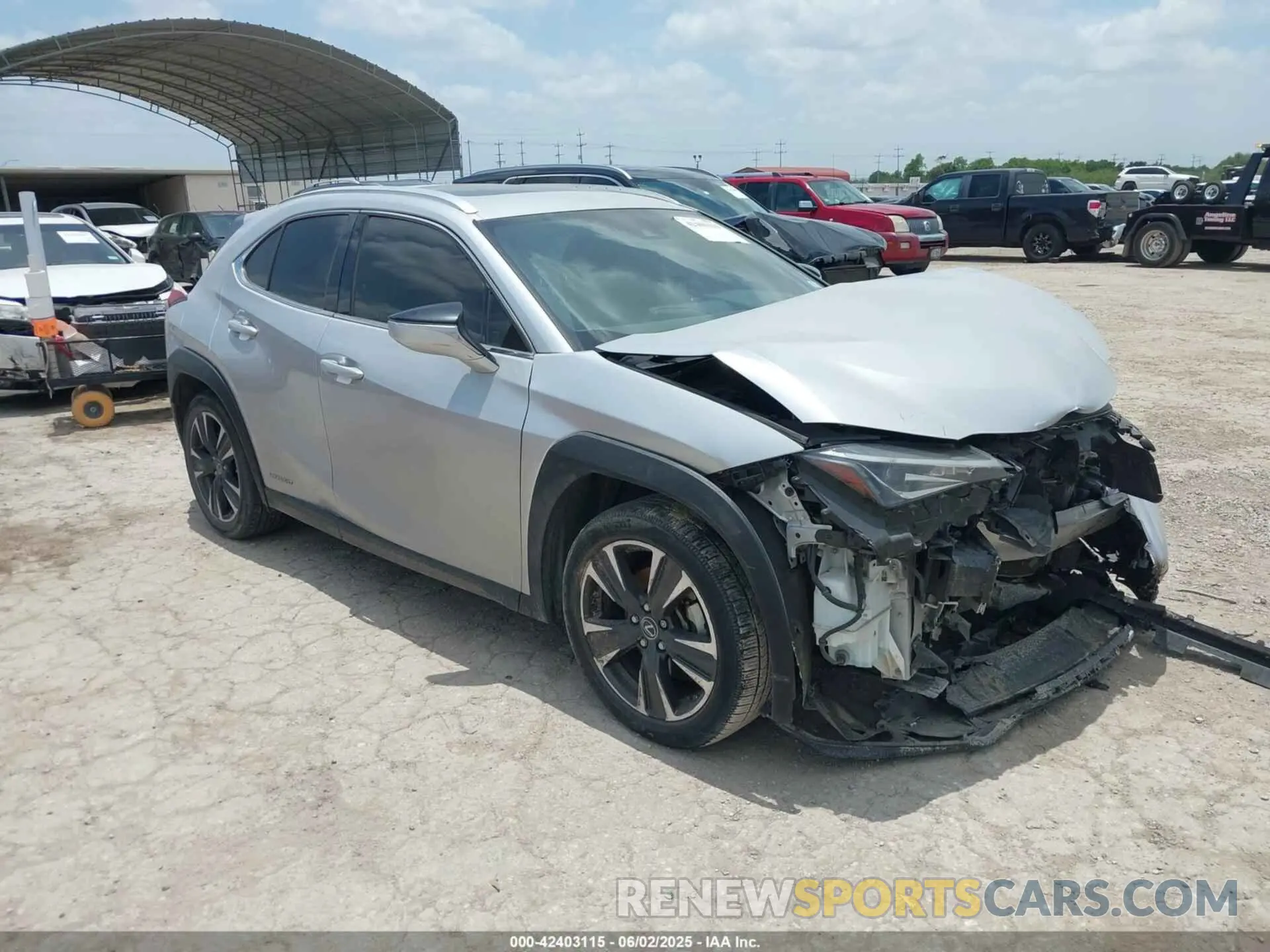 1 Photograph of a damaged car JTHU9JBH1K2010977 LEXUS UX 250H 2019