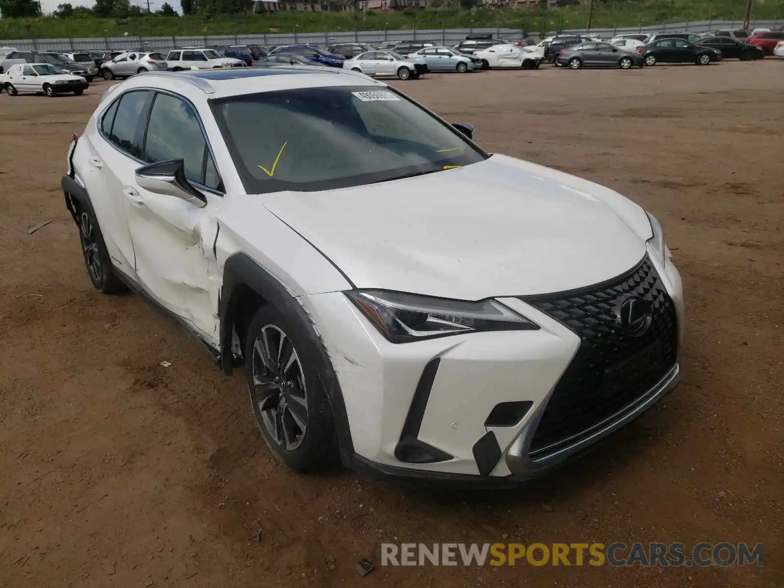 1 Photograph of a damaged car JTHU9JBH3K2014352 LEXUS UX 250H 2019