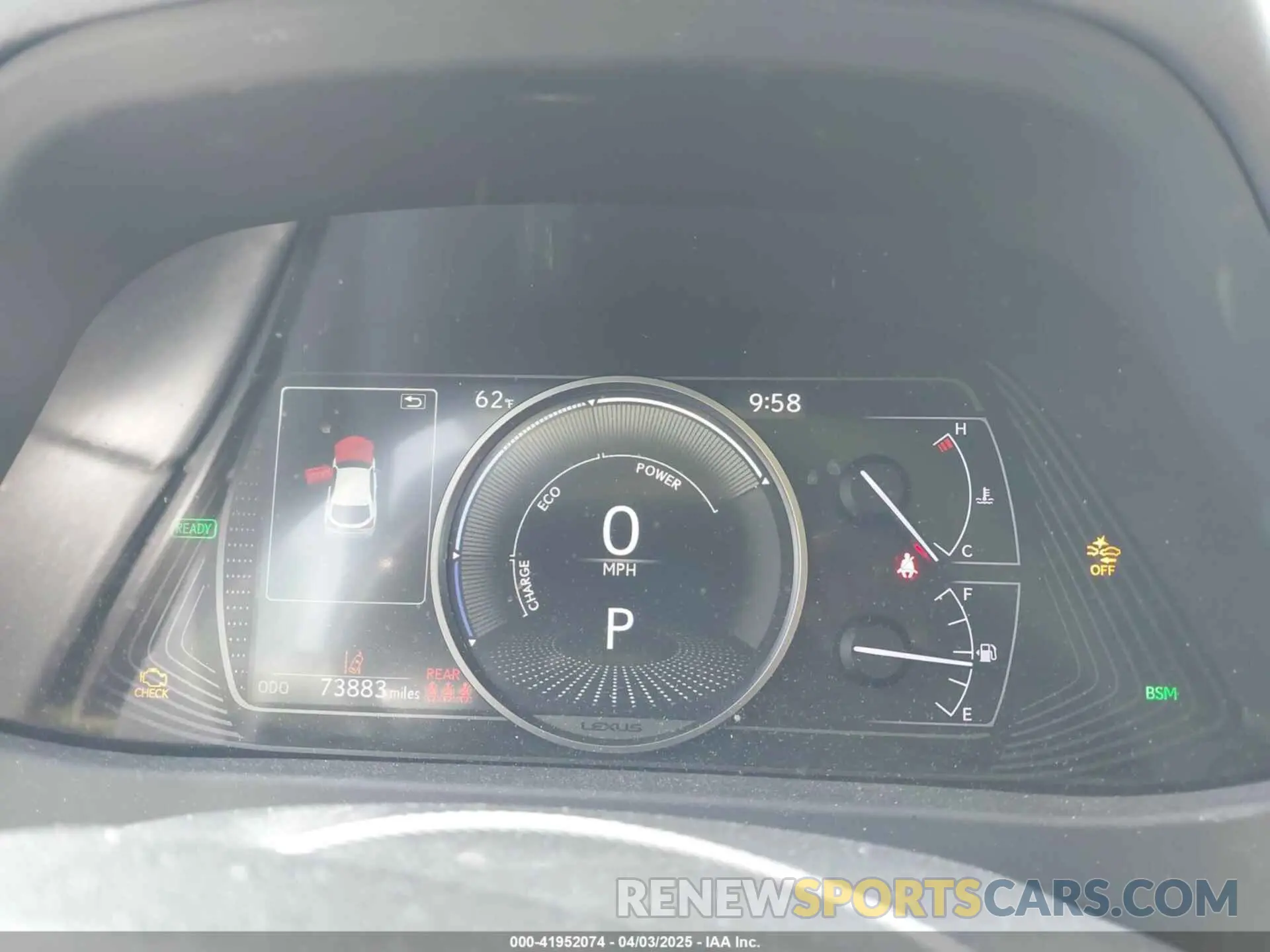 7 Photograph of a damaged car JTHU9JBH4K2005403 LEXUS UX 250H 2019