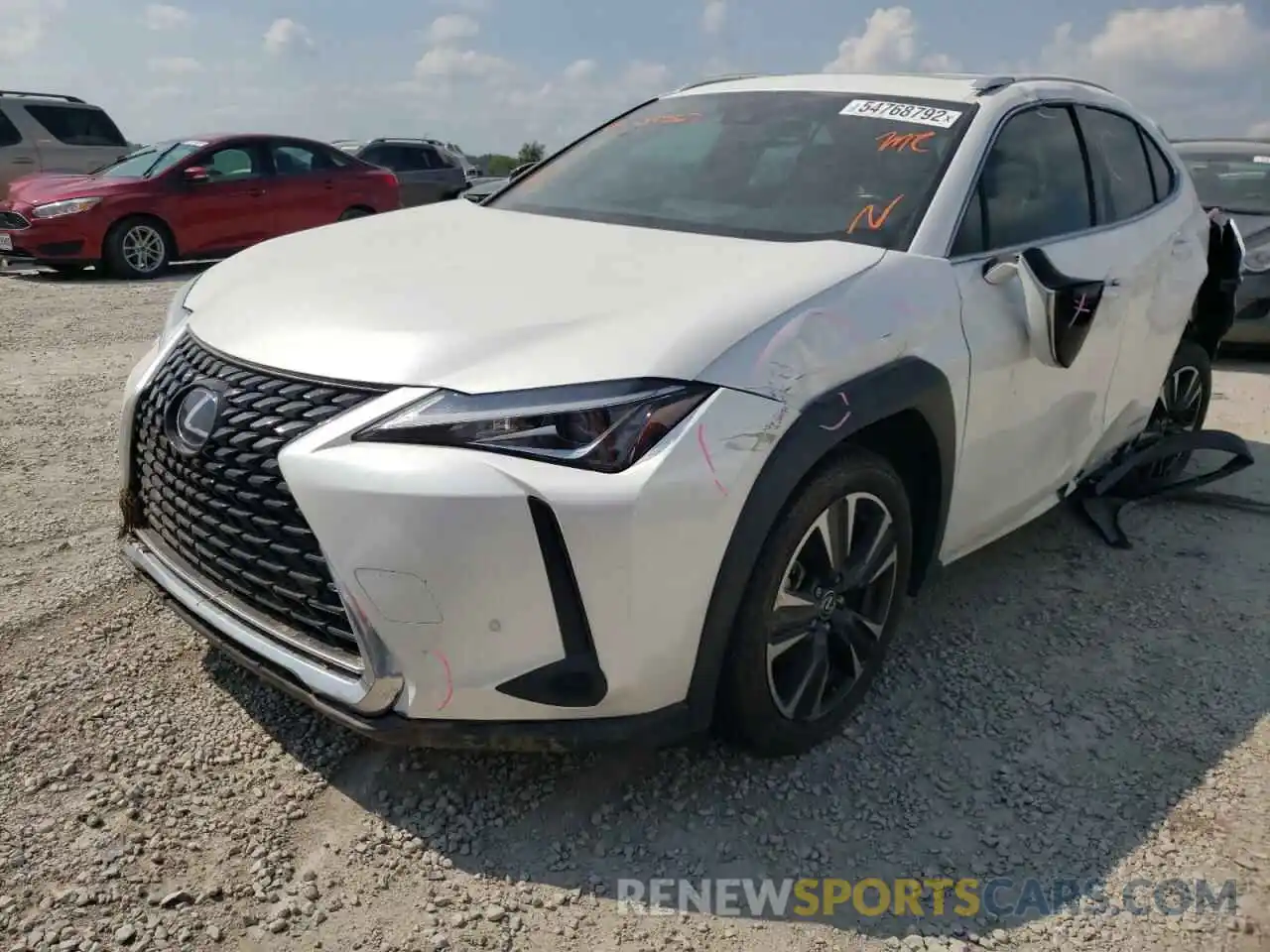 2 Photograph of a damaged car JTHU9JBH4K2010567 LEXUS UX 250H 2019