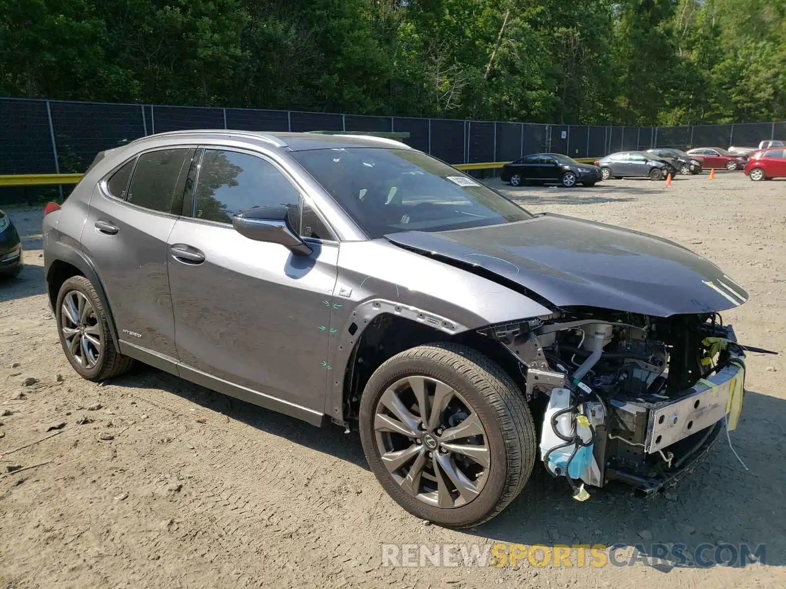 1 Photograph of a damaged car JTHU9JBH4K2015896 LEXUS UX 250H 2019