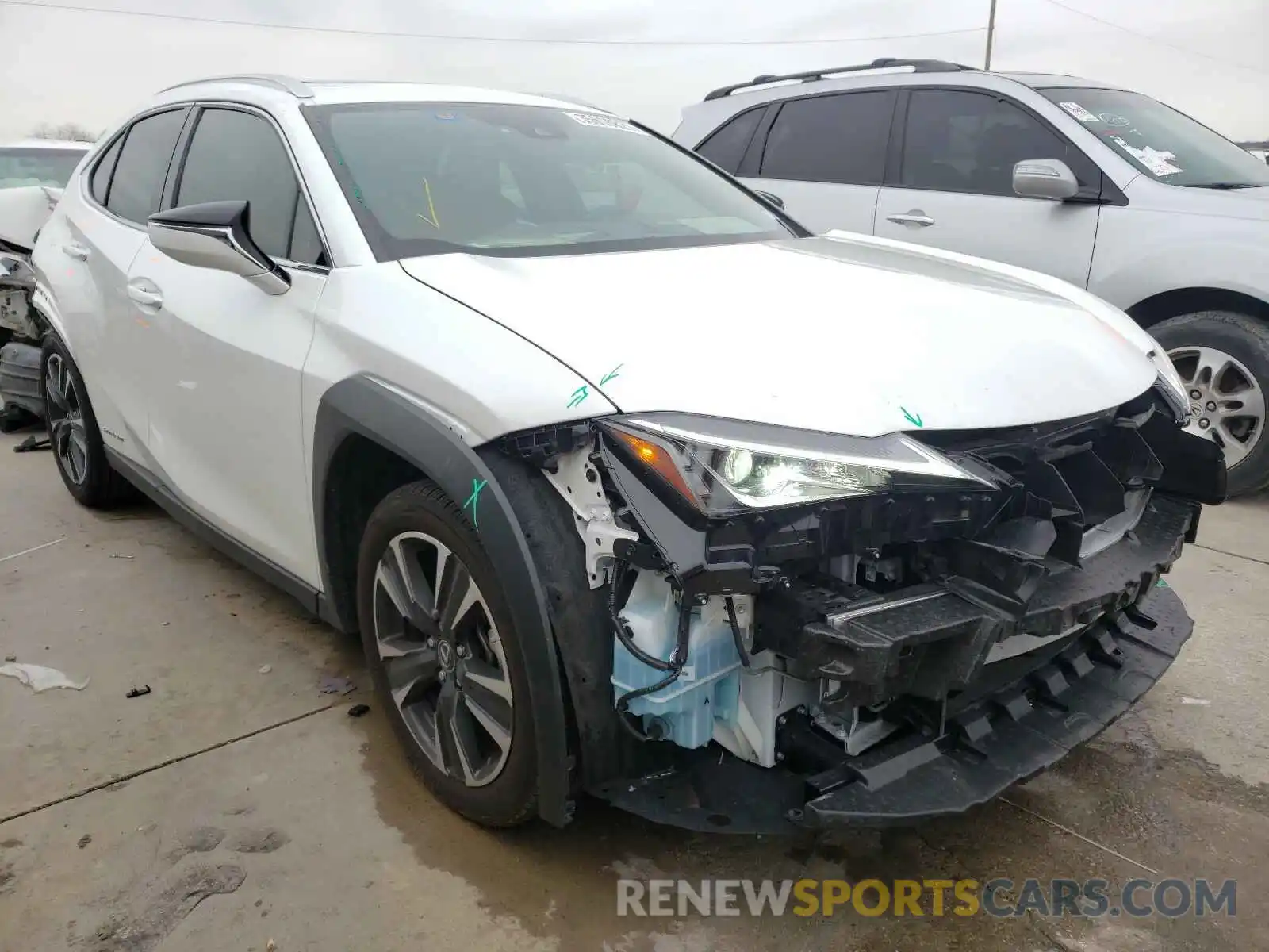 1 Photograph of a damaged car JTHU9JBH5K2010061 LEXUS UX 250H 2019