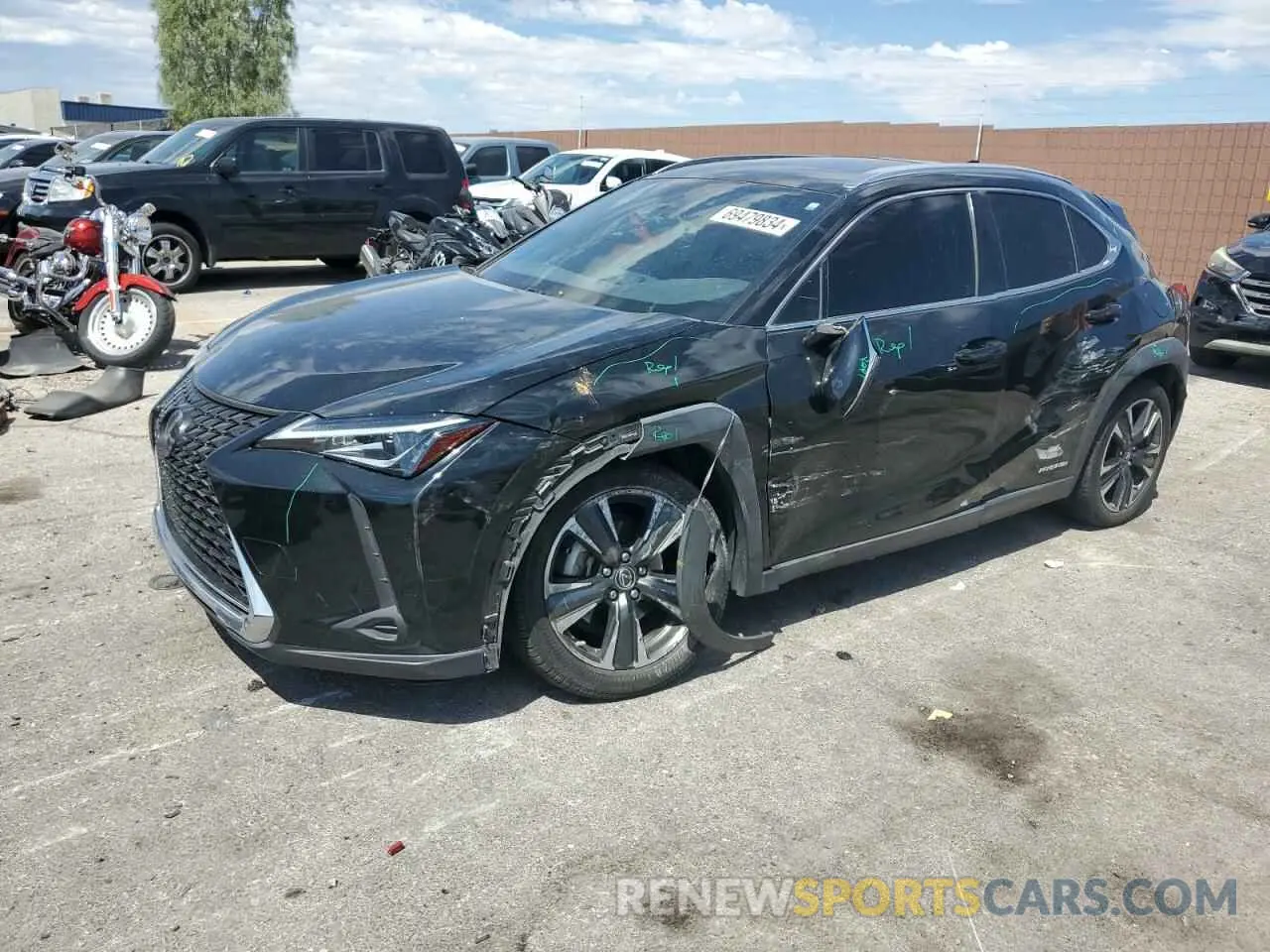 1 Photograph of a damaged car JTHU9JBH6K2016760 LEXUS UX 250H 2019