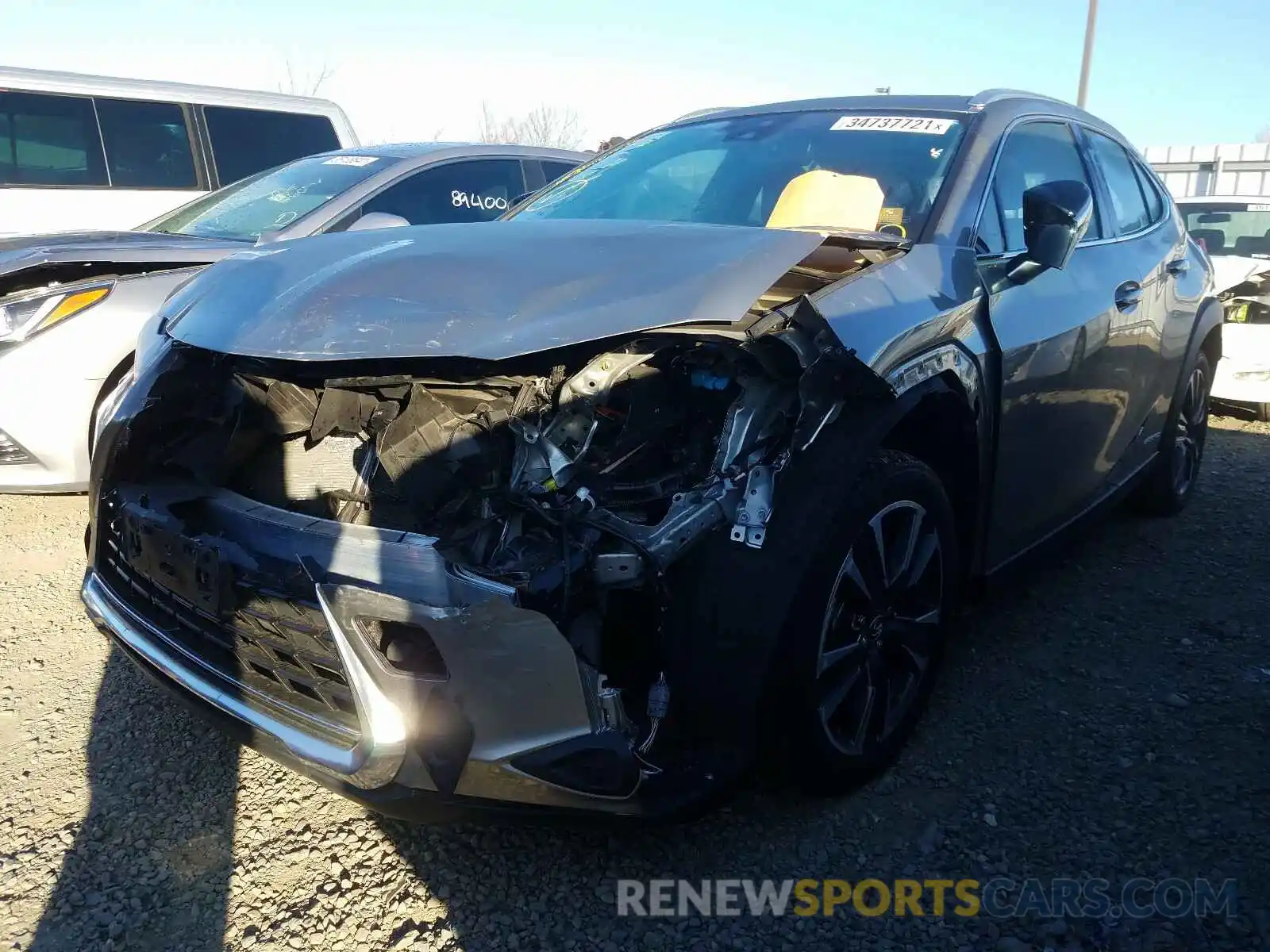 2 Photograph of a damaged car JTHU9JBH6K2017438 LEXUS UX 250H 2019