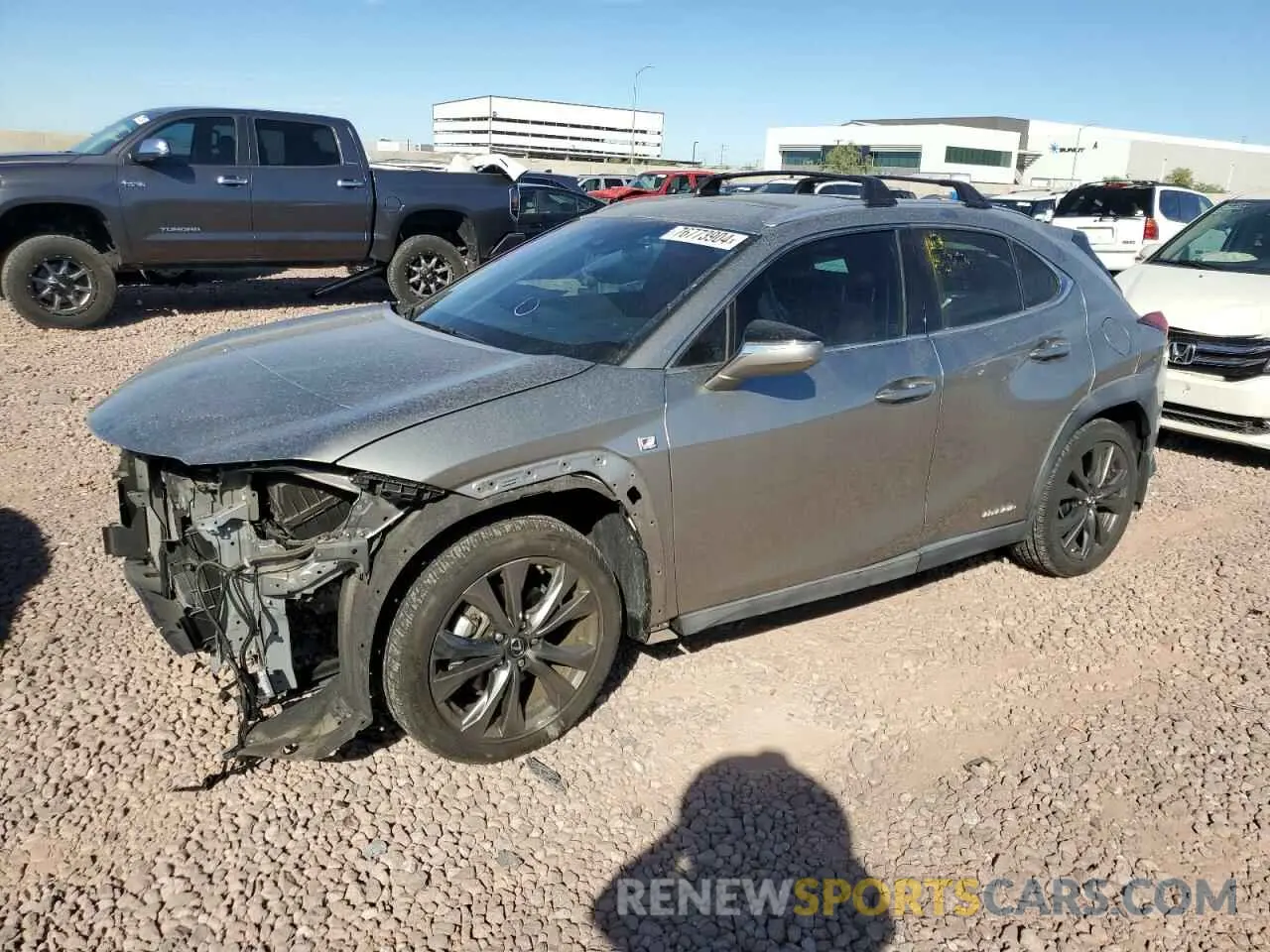 1 Photograph of a damaged car JTHU9JBH6K2019920 LEXUS UX 250H 2019
