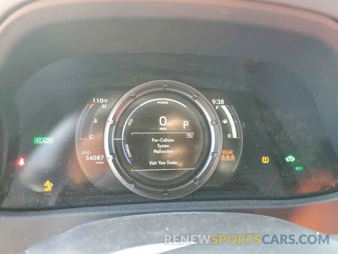 9 Photograph of a damaged car JTHU9JBH6K2019920 LEXUS UX 250H 2019