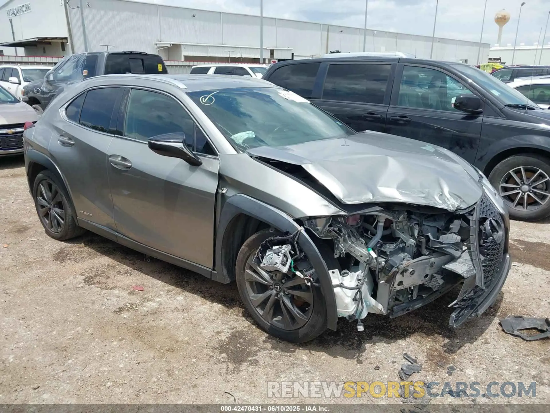 1 Photograph of a damaged car JTHU9JBH7K2012457 LEXUS UX 250H 2019