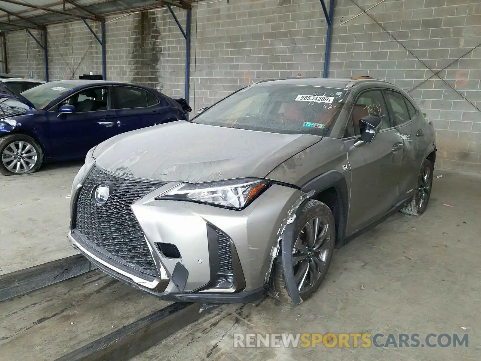 2 Photograph of a damaged car JTHU9JBH7K2013785 LEXUS UX 250H 2019