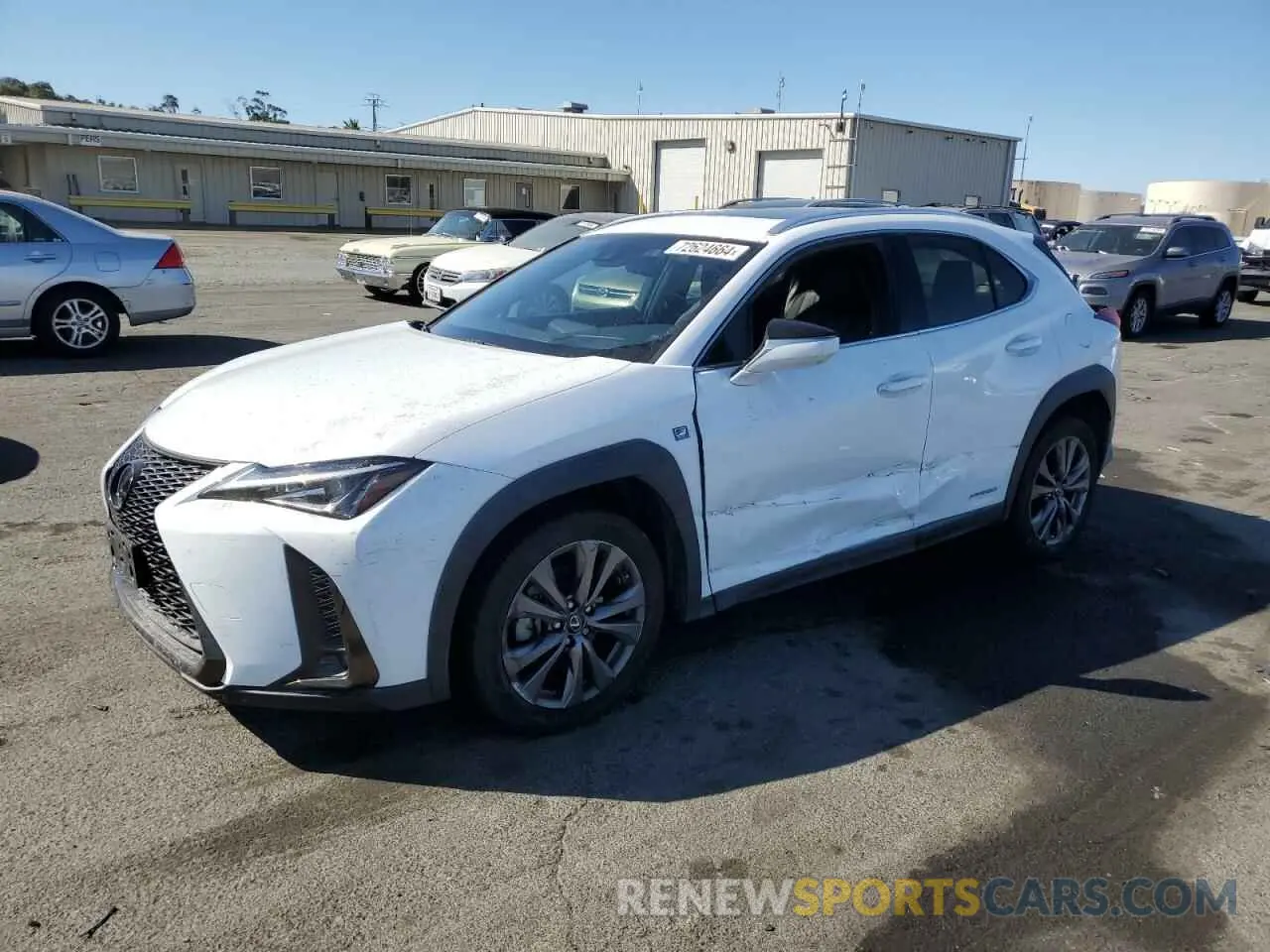 1 Photograph of a damaged car JTHU9JBH7K2018470 LEXUS UX 250H 2019