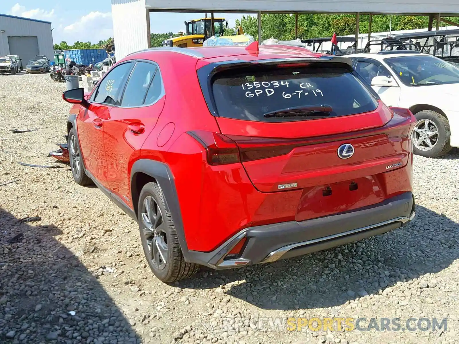 3 Photograph of a damaged car JTHU9JBH8K2006473 LEXUS UX 250H 2019