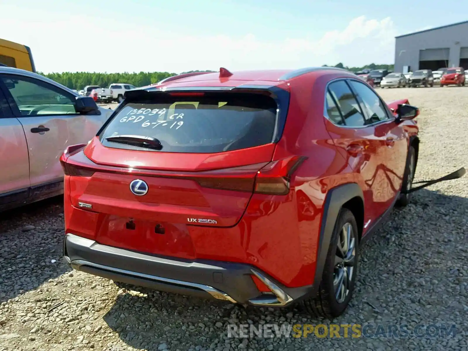 4 Photograph of a damaged car JTHU9JBH8K2006473 LEXUS UX 250H 2019