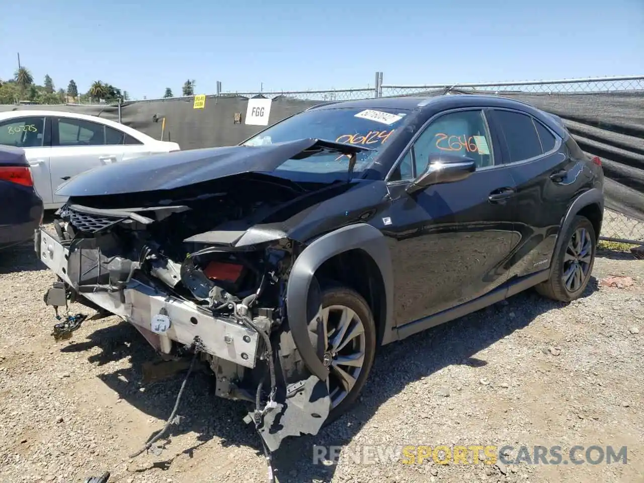 2 Photograph of a damaged car JTHU9JBH8K2017988 LEXUS UX 250H 2019