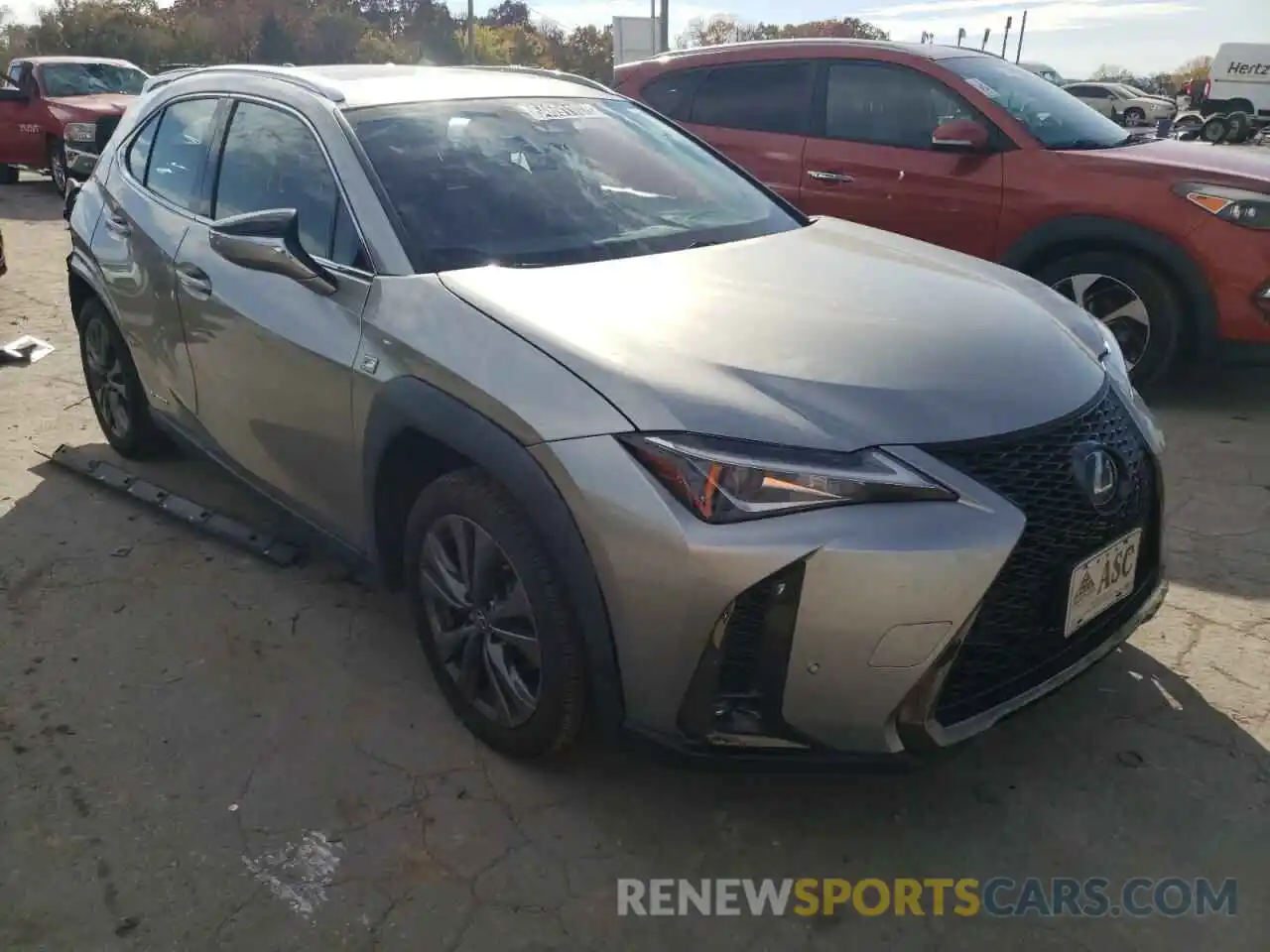 1 Photograph of a damaged car JTHU9JBH9K2002500 LEXUS UX 250H 2019