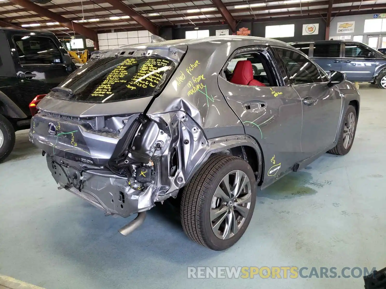 4 Photograph of a damaged car JTHU9JBH9K2003968 LEXUS UX 250H 2019