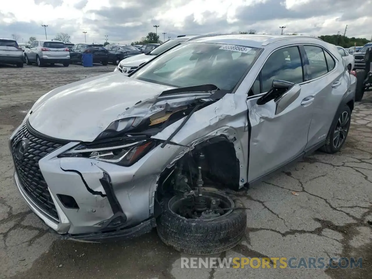 1 Photograph of a damaged car JTHU9JBH9K2017871 LEXUS UX 250H 2019