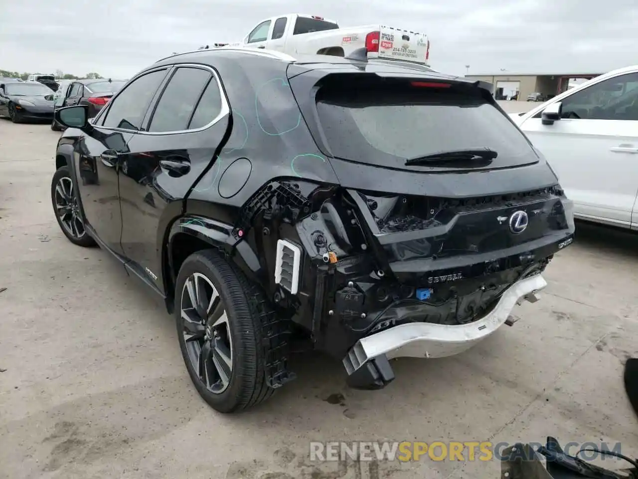 3 Photograph of a damaged car JTHU9JBHXK2009505 LEXUS UX 250H 2019