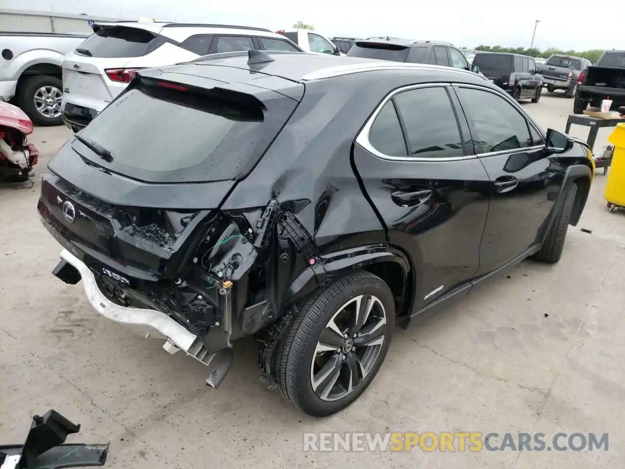 4 Photograph of a damaged car JTHU9JBHXK2009505 LEXUS UX 250H 2019