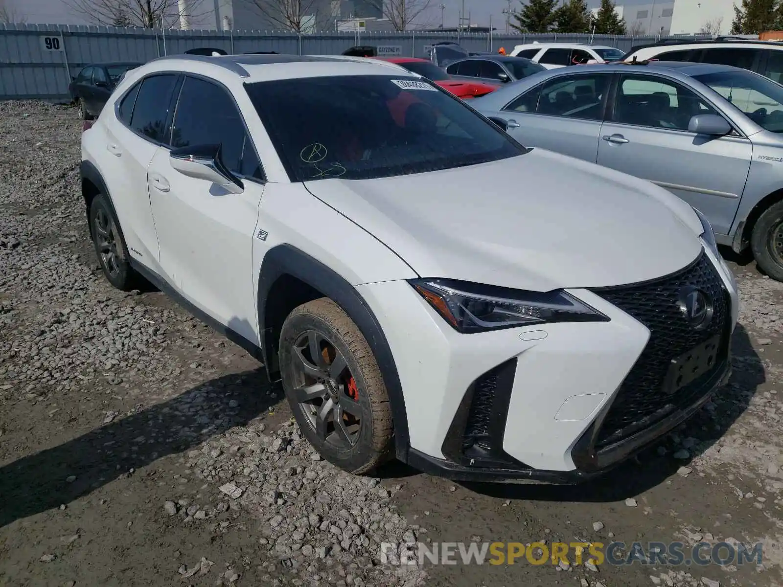 1 Photograph of a damaged car JTHU9JBHXK2017572 LEXUS UX 250H 2019