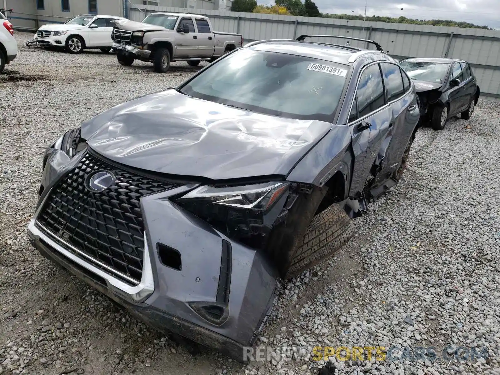 2 Photograph of a damaged car JTHU9JBHXK2018236 LEXUS UX 250H 2019