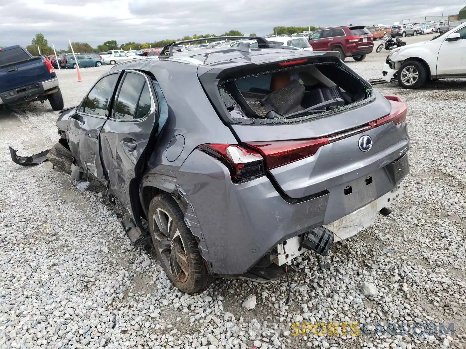 3 Photograph of a damaged car JTHU9JBHXK2018236 LEXUS UX 250H 2019