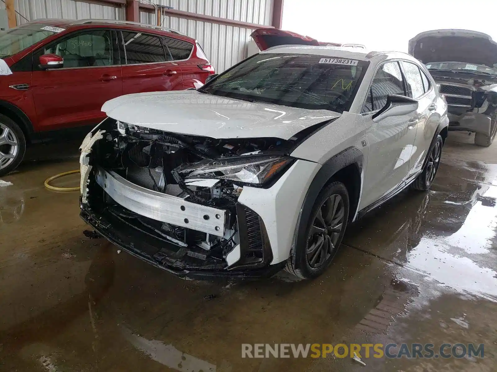 2 Photograph of a damaged car JTHE9JBH1L2034203 LEXUS UX 250H 2020