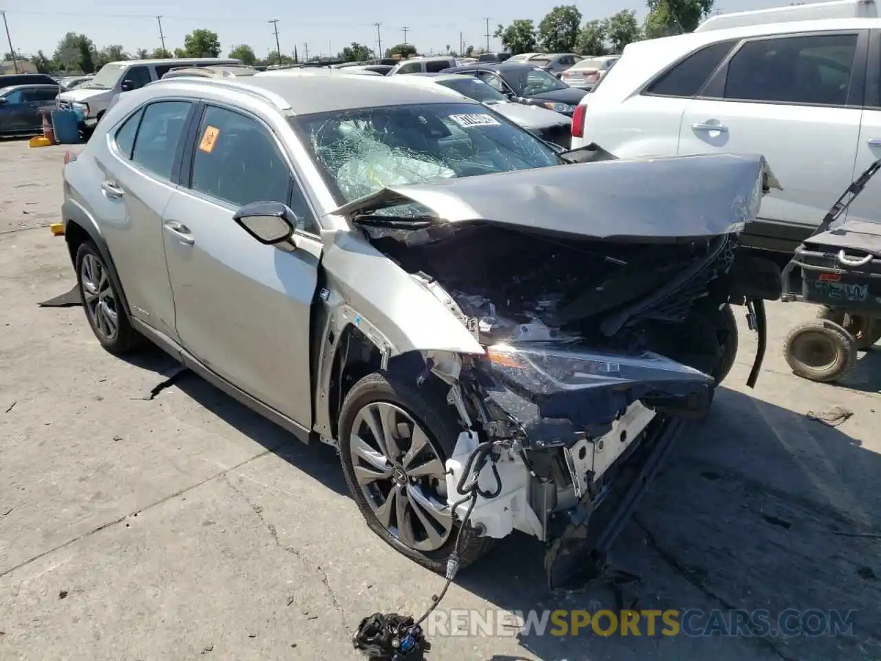 1 Photograph of a damaged car JTHE9JBH1L2036436 LEXUS UX 250H 2020