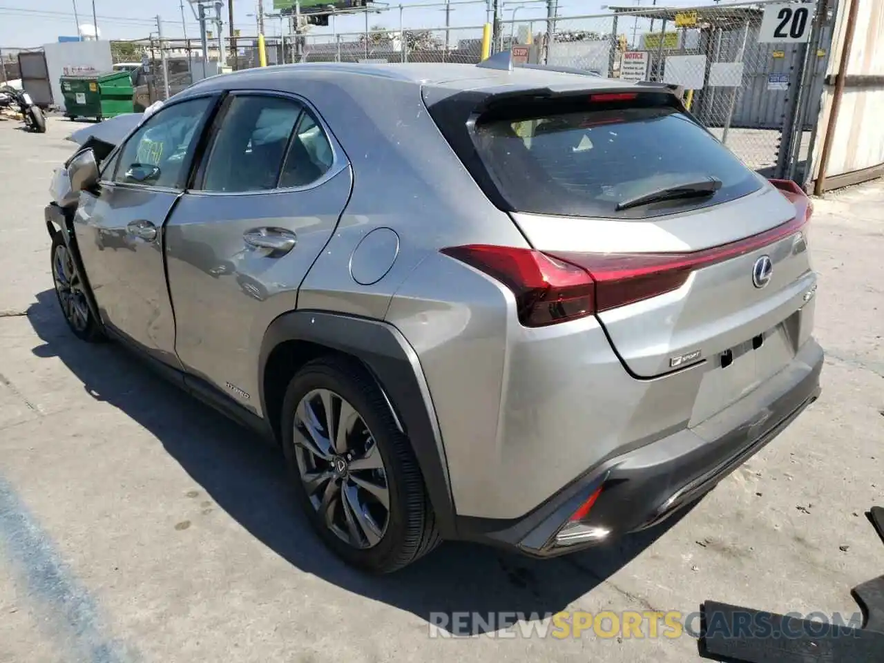 3 Photograph of a damaged car JTHE9JBH1L2036436 LEXUS UX 250H 2020