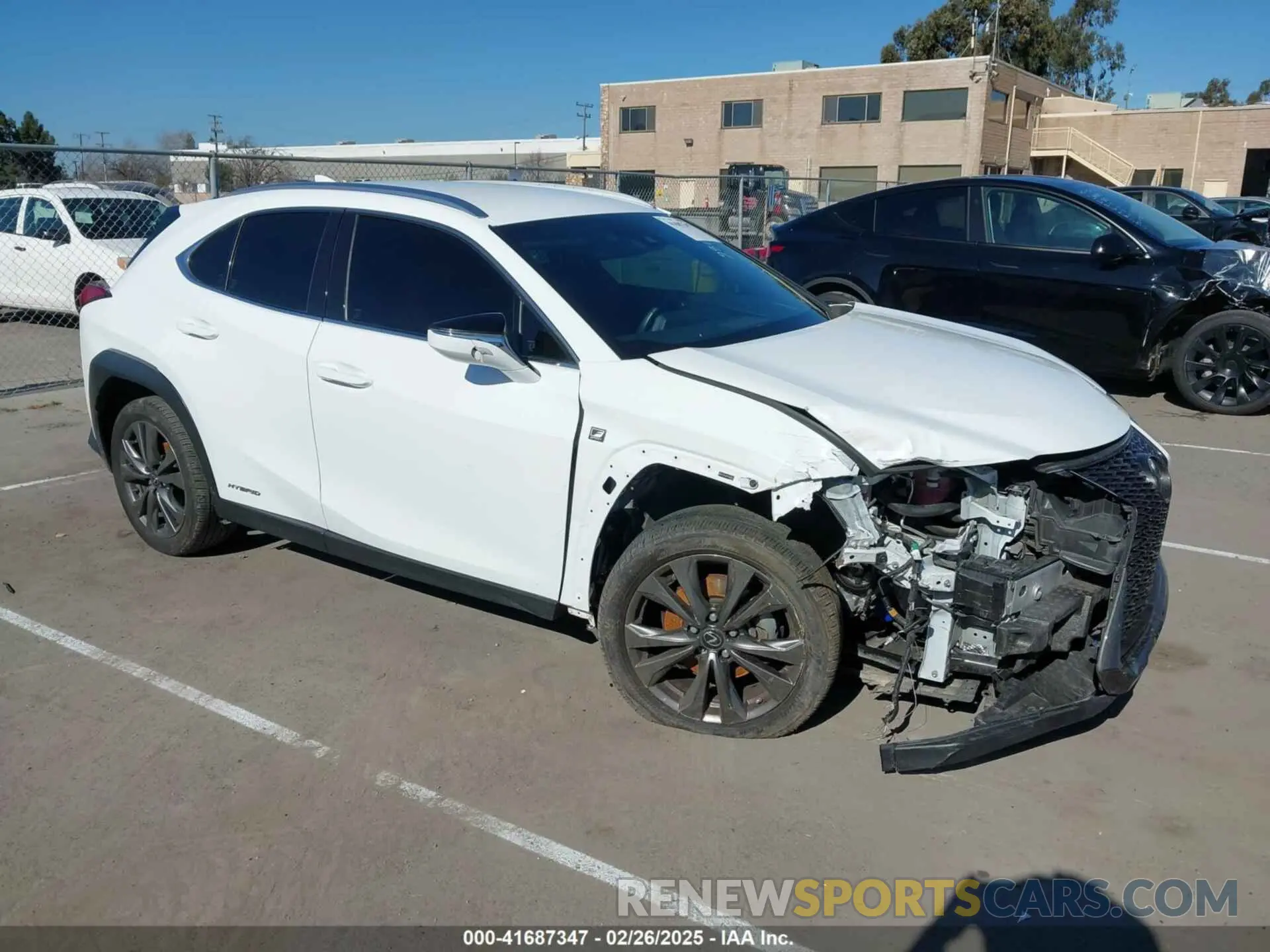 1 Photograph of a damaged car JTHE9JBH7L2032553 LEXUS UX 250H 2020