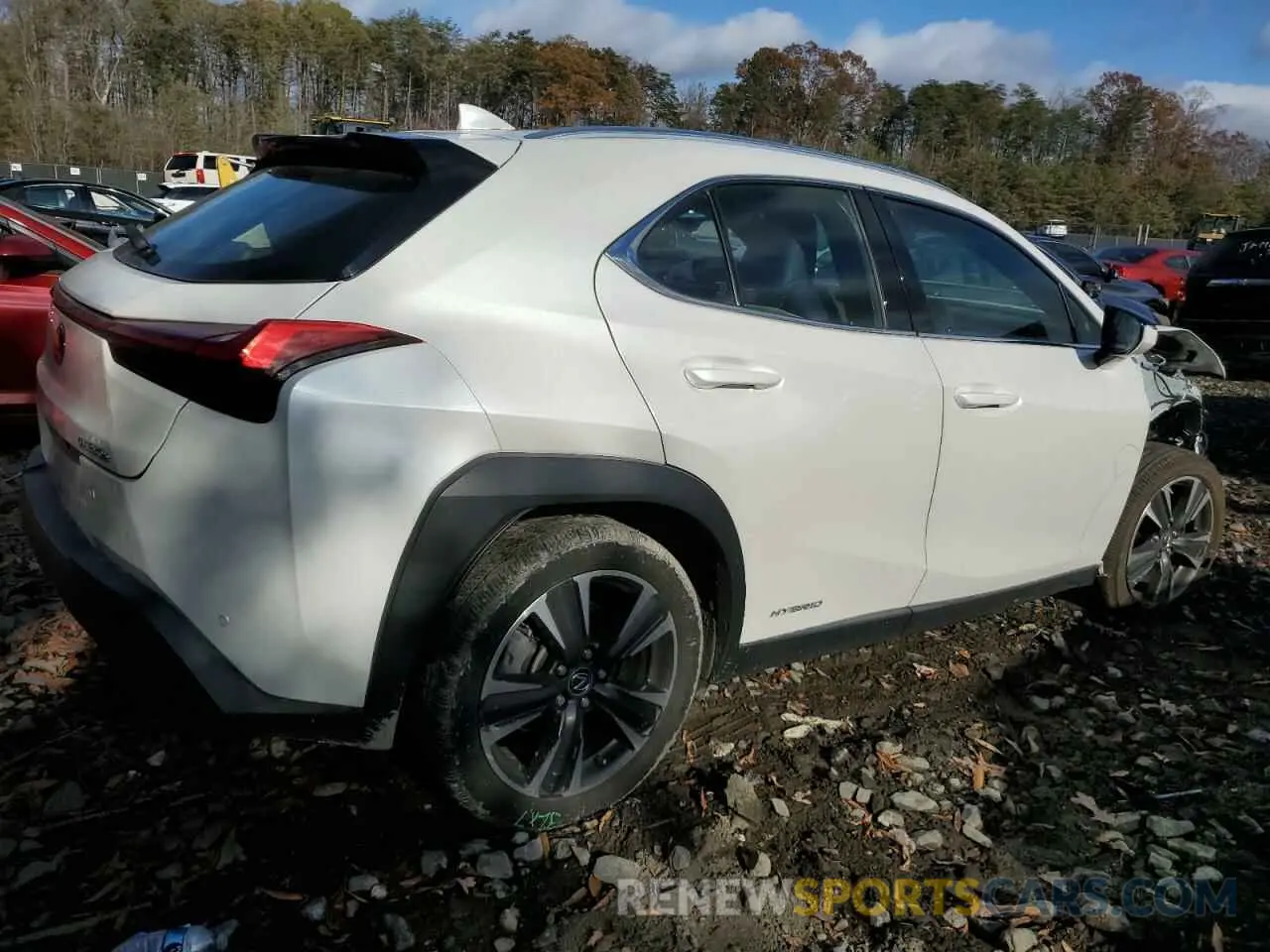 3 Photograph of a damaged car JTHP9JBH1L2020200 LEXUS UX 250H 2020