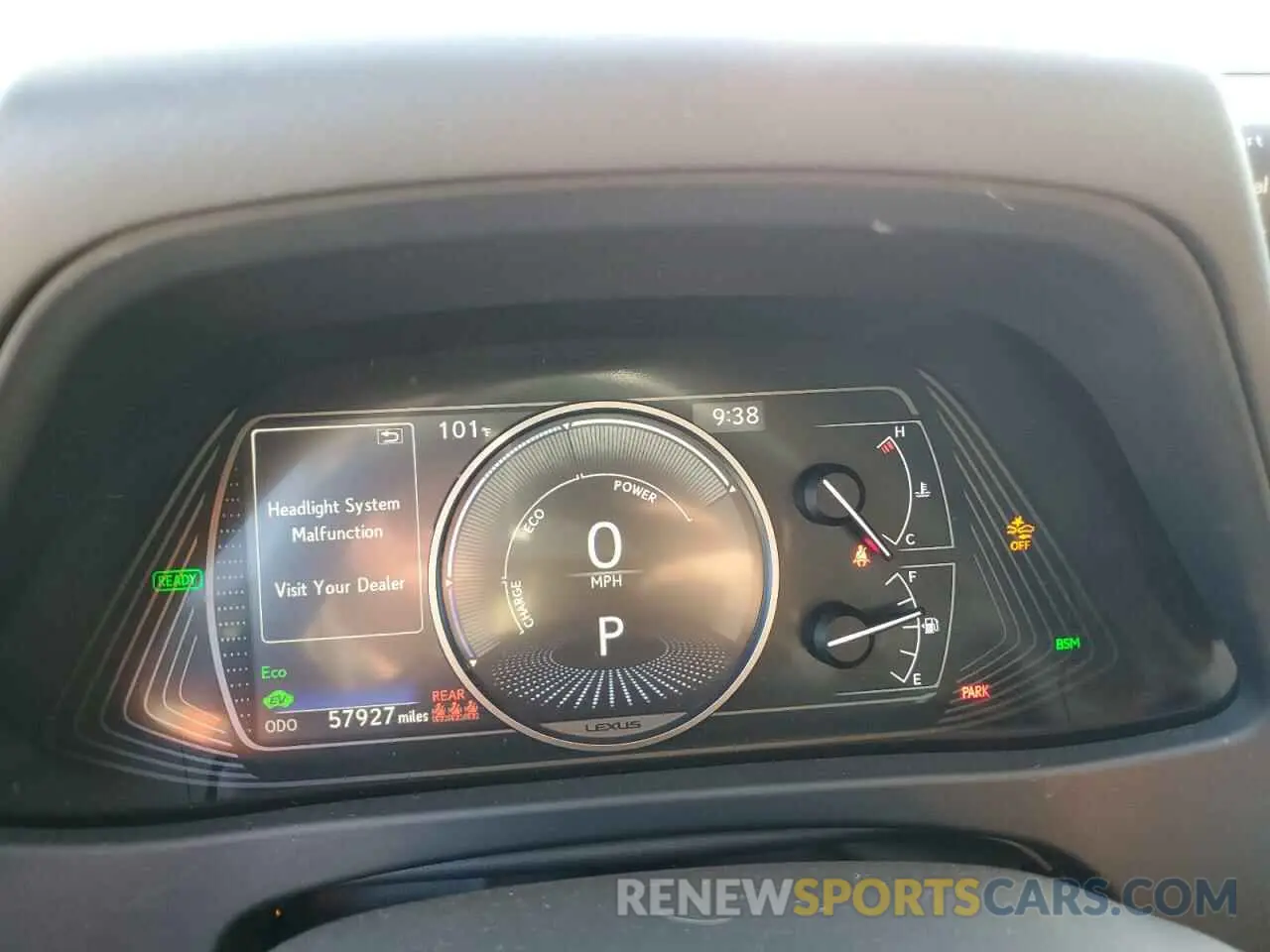 9 Photograph of a damaged car JTHP9JBH1L2030287 LEXUS UX 250H 2020