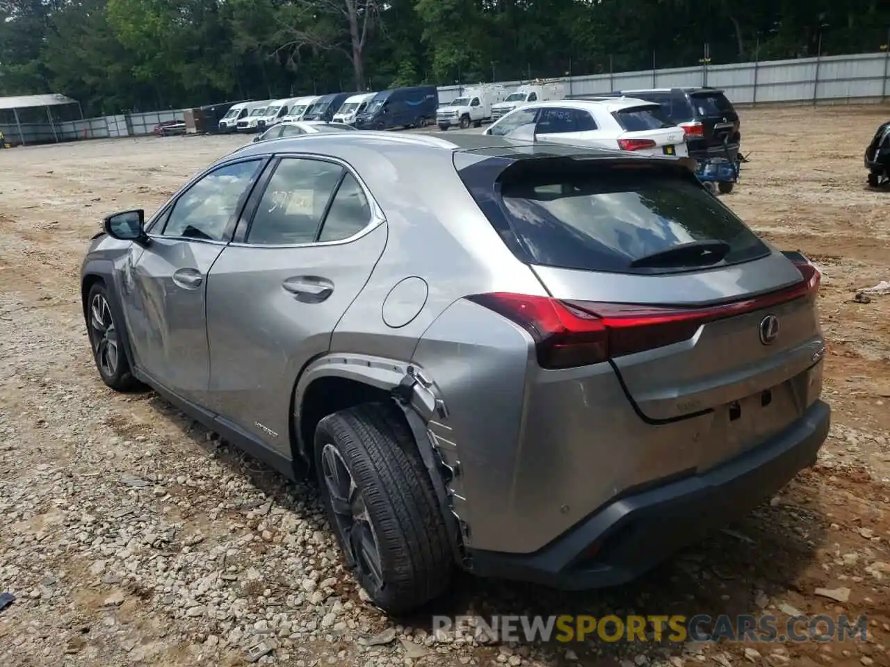 3 Photograph of a damaged car JTHP9JBH2L2028953 LEXUS UX 250H 2020