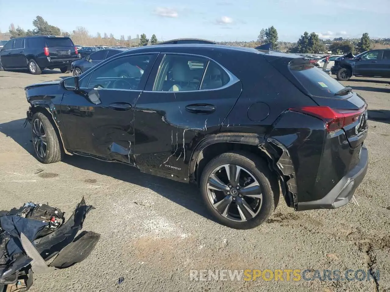 2 Photograph of a damaged car JTHP9JBH4L2025441 LEXUS UX 250H 2020
