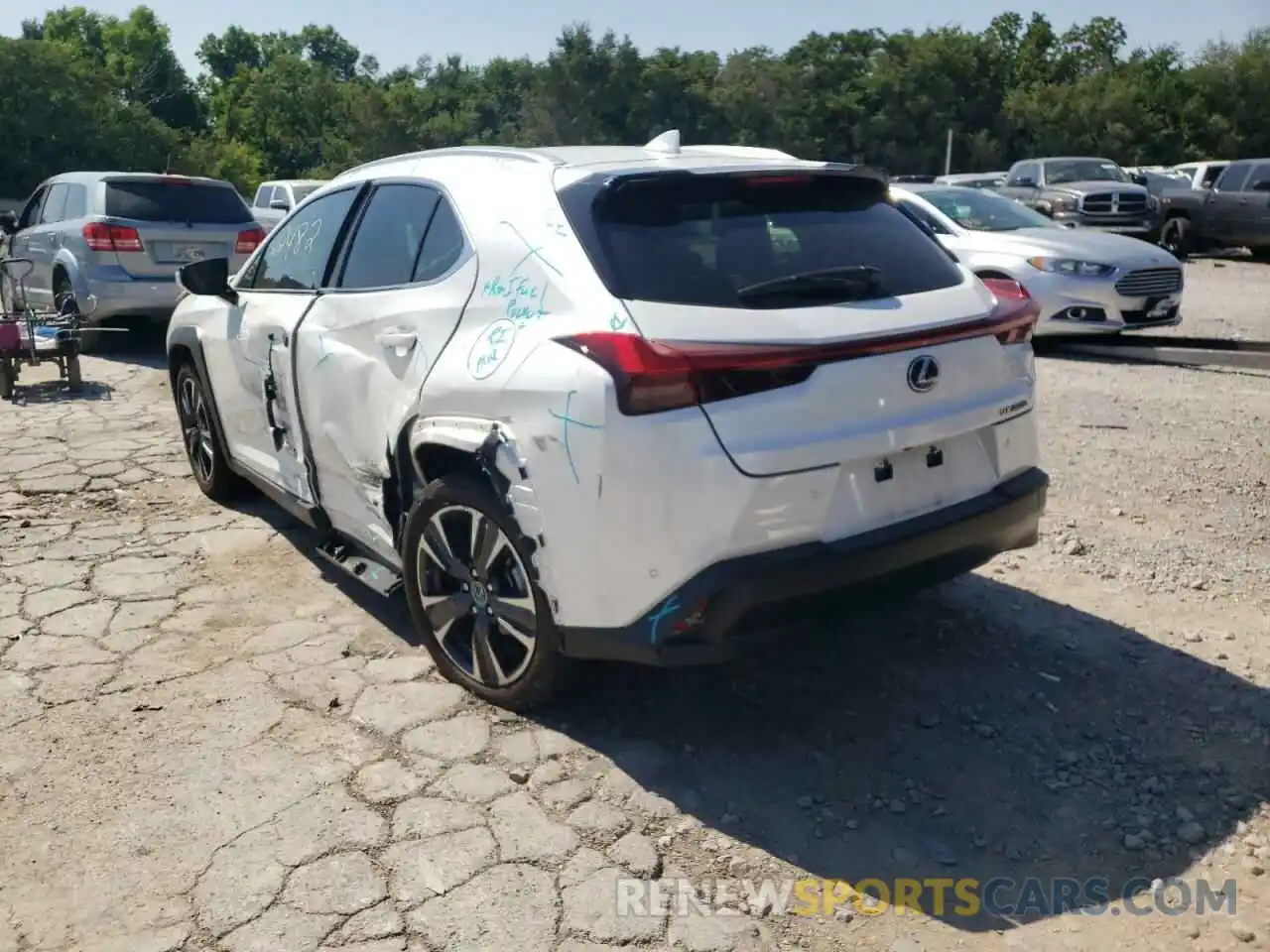 3 Photograph of a damaged car JTHP9JBH5L2034259 LEXUS UX 250H 2020