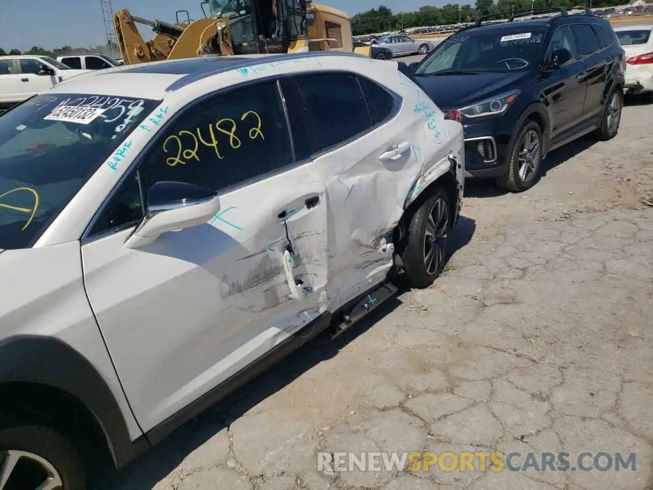 9 Photograph of a damaged car JTHP9JBH5L2034259 LEXUS UX 250H 2020