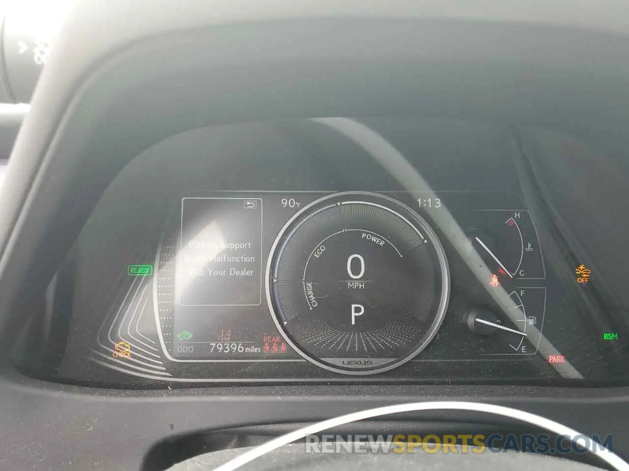 9 Photograph of a damaged car JTHP9JBH6L2023125 LEXUS UX 250H 2020