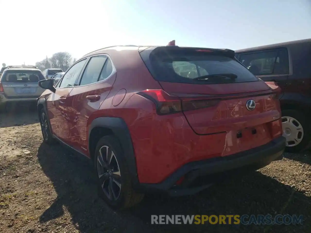 3 Photograph of a damaged car JTHP9JBH6L2023836 LEXUS UX 250H 2020