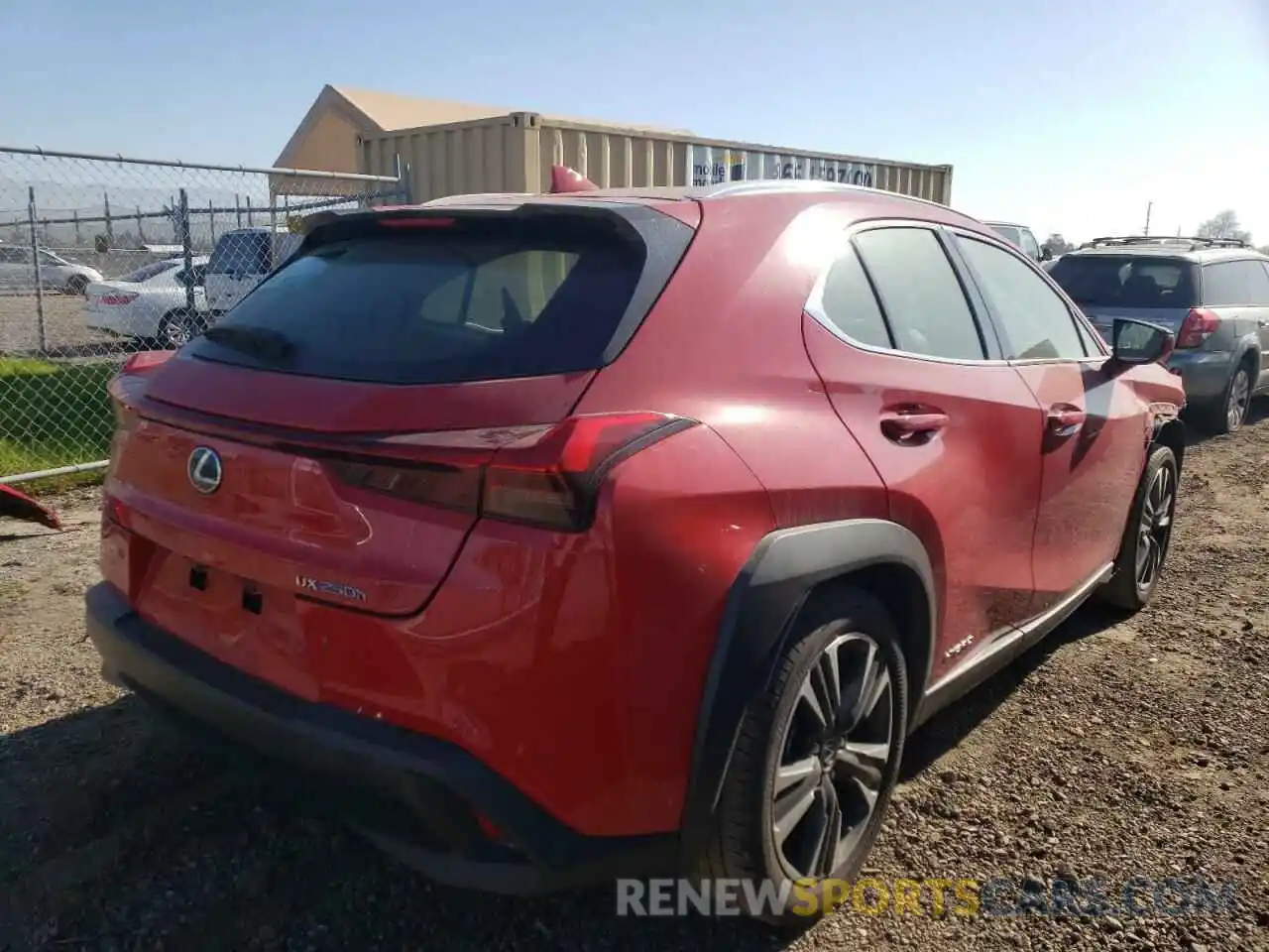 4 Photograph of a damaged car JTHP9JBH6L2023836 LEXUS UX 250H 2020