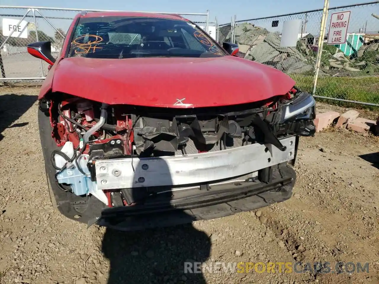 9 Photograph of a damaged car JTHP9JBH6L2023836 LEXUS UX 250H 2020