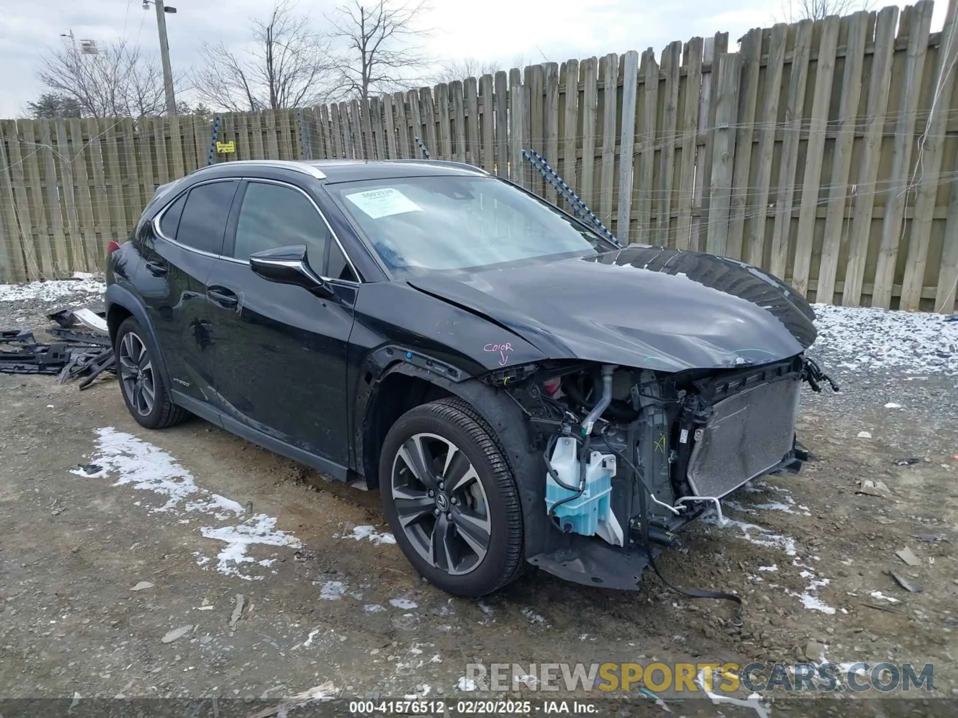 1 Photograph of a damaged car JTHP9JBH6L2027045 LEXUS UX 250H 2020