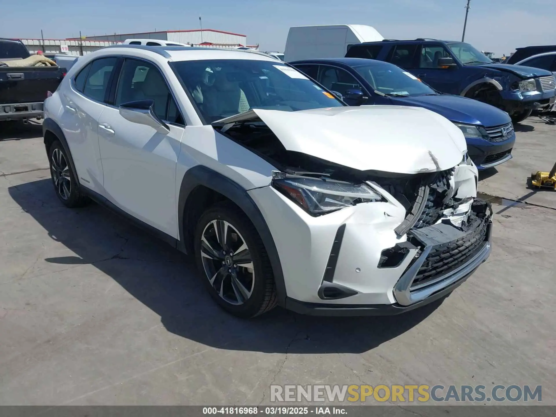 1 Photograph of a damaged car JTHP9JBH6L2031919 LEXUS UX 250H 2020