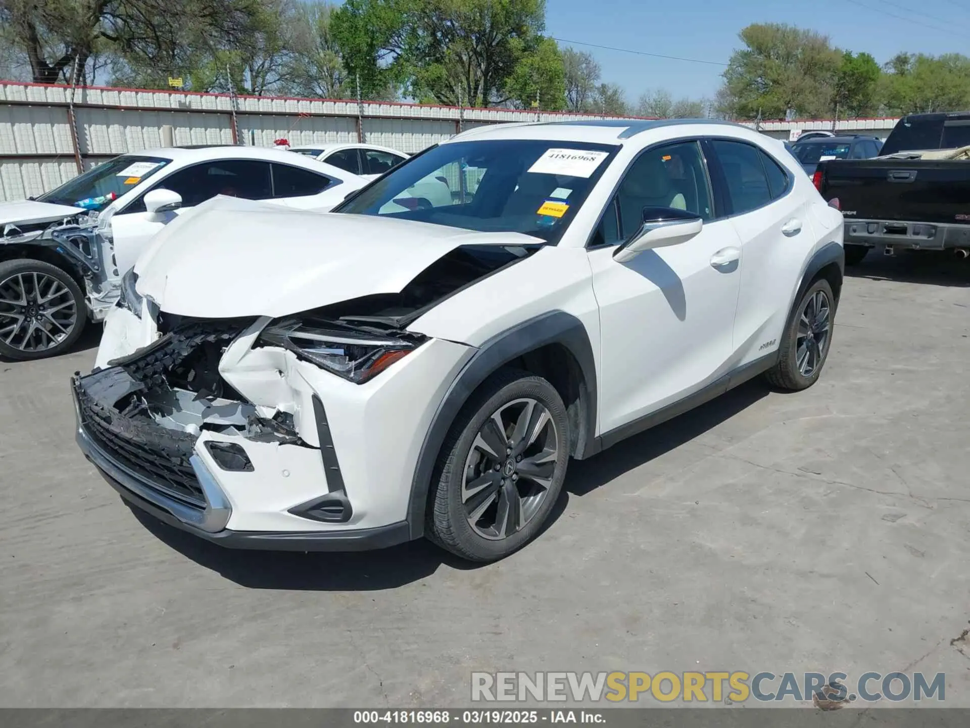 2 Photograph of a damaged car JTHP9JBH6L2031919 LEXUS UX 250H 2020