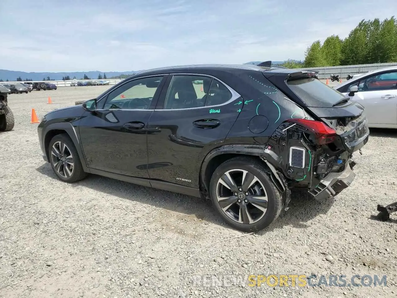 2 Photograph of a damaged car JTHP9JBH6L2032942 LEXUS UX 250H 2020