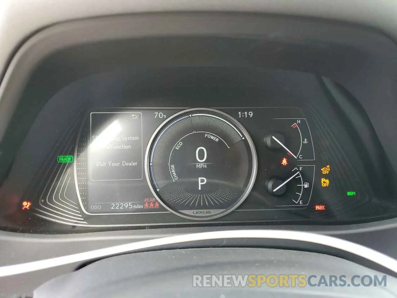 9 Photograph of a damaged car JTHP9JBH6L2032942 LEXUS UX 250H 2020